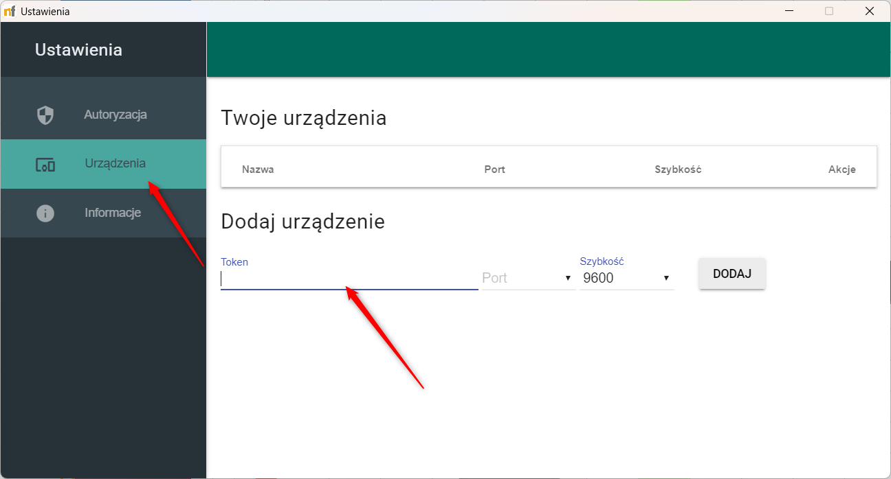 Dodanie kodowarki i sprawdzenie połączenia