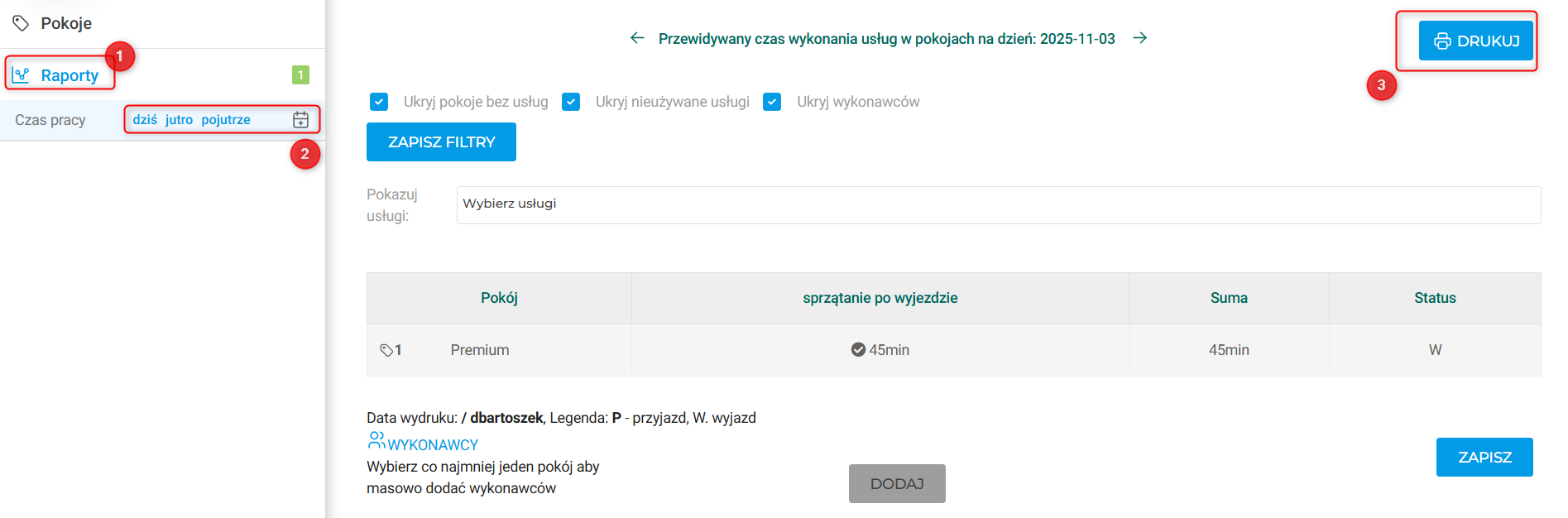 Raport PDF sprzątania