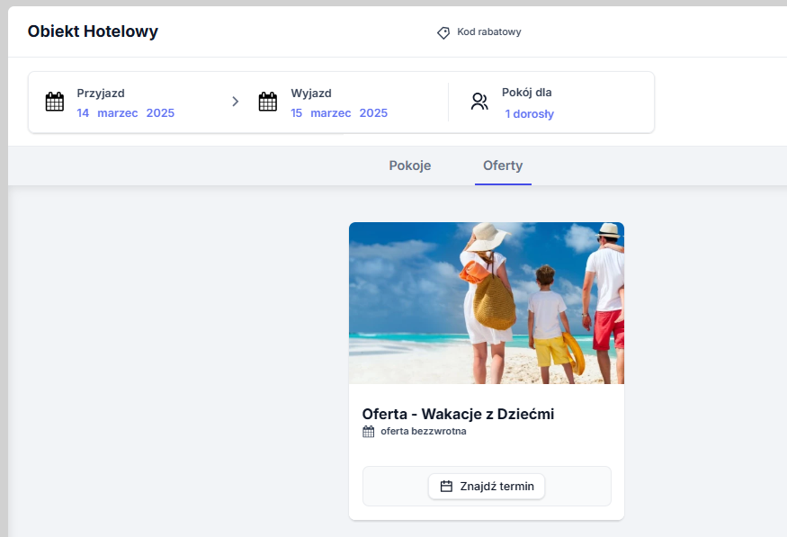 Oferty i pakiety pobytowe