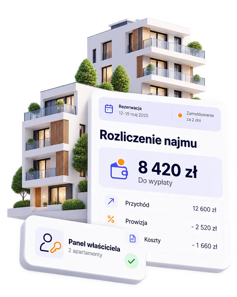 Zarządzaj najmem i rozliczeniami w jednym miejscu