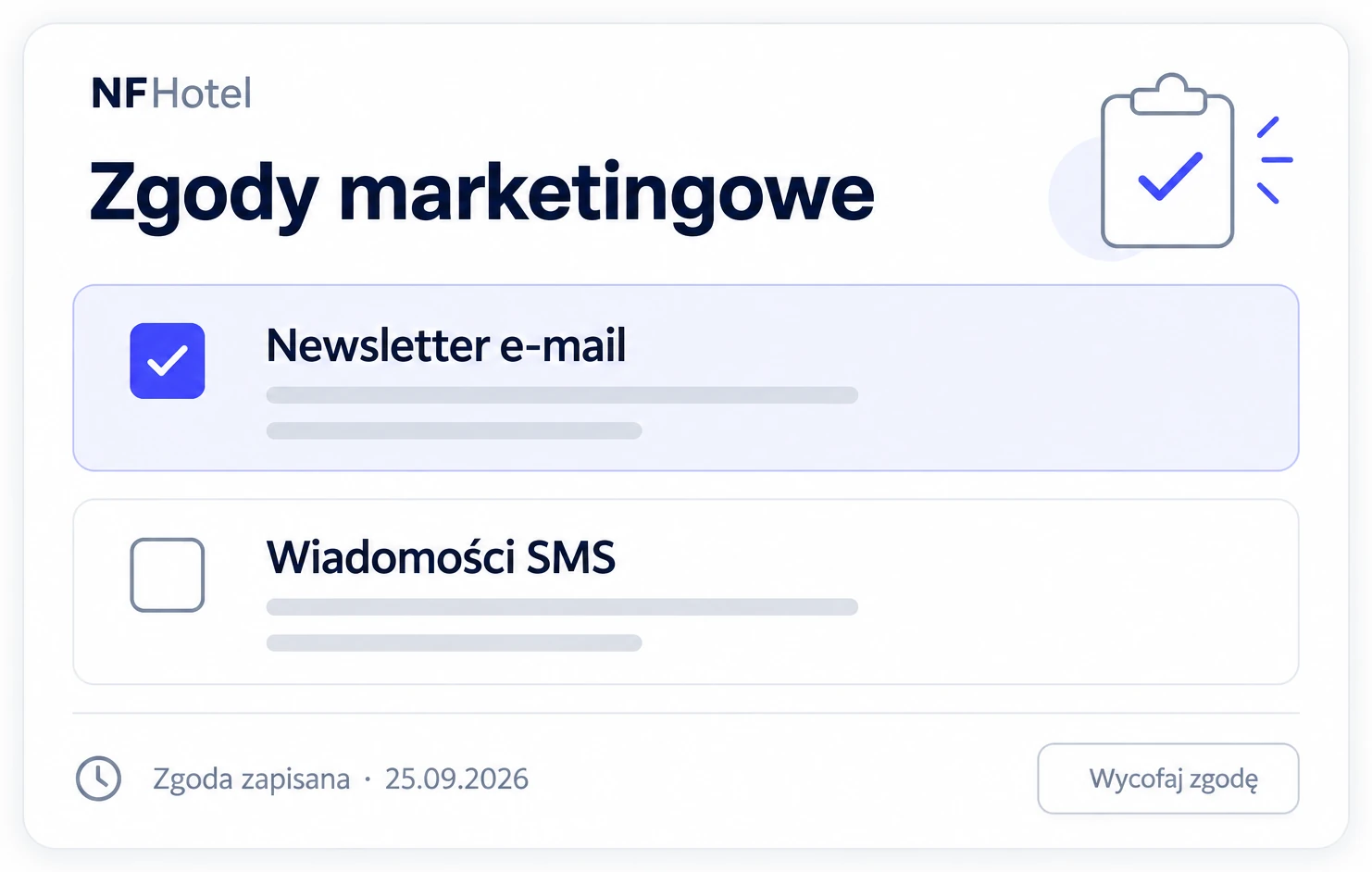 Bezpieczne zarządzanie zgodami marketingowymi