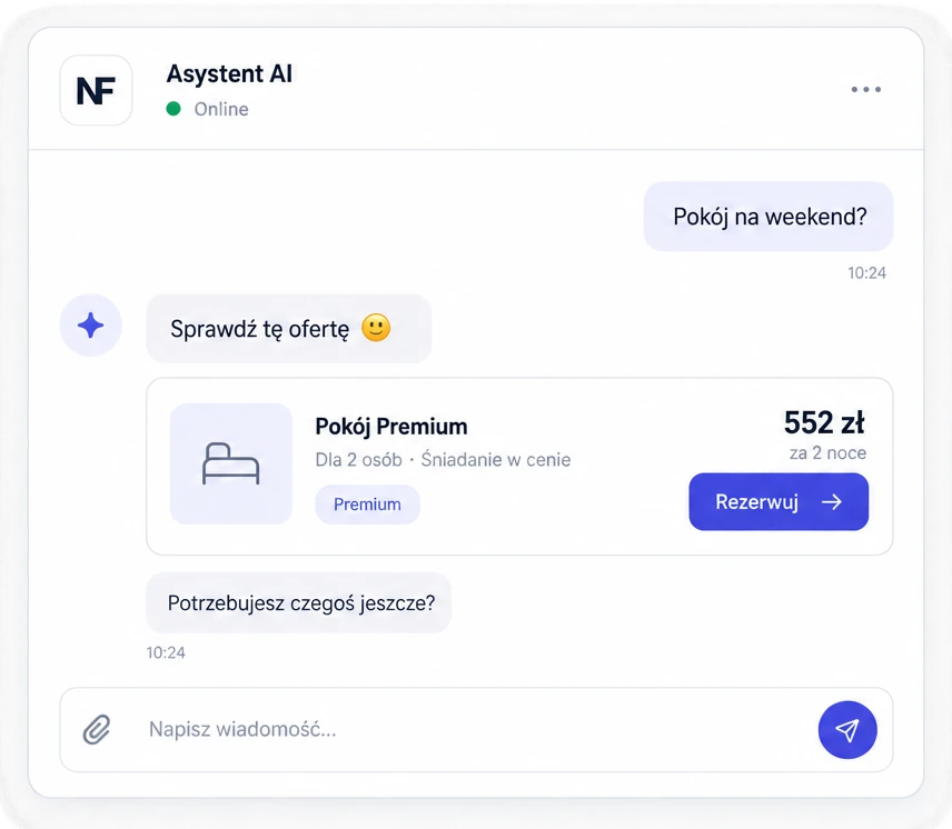 Automatyczna obsługa gości i rezerwacje direct